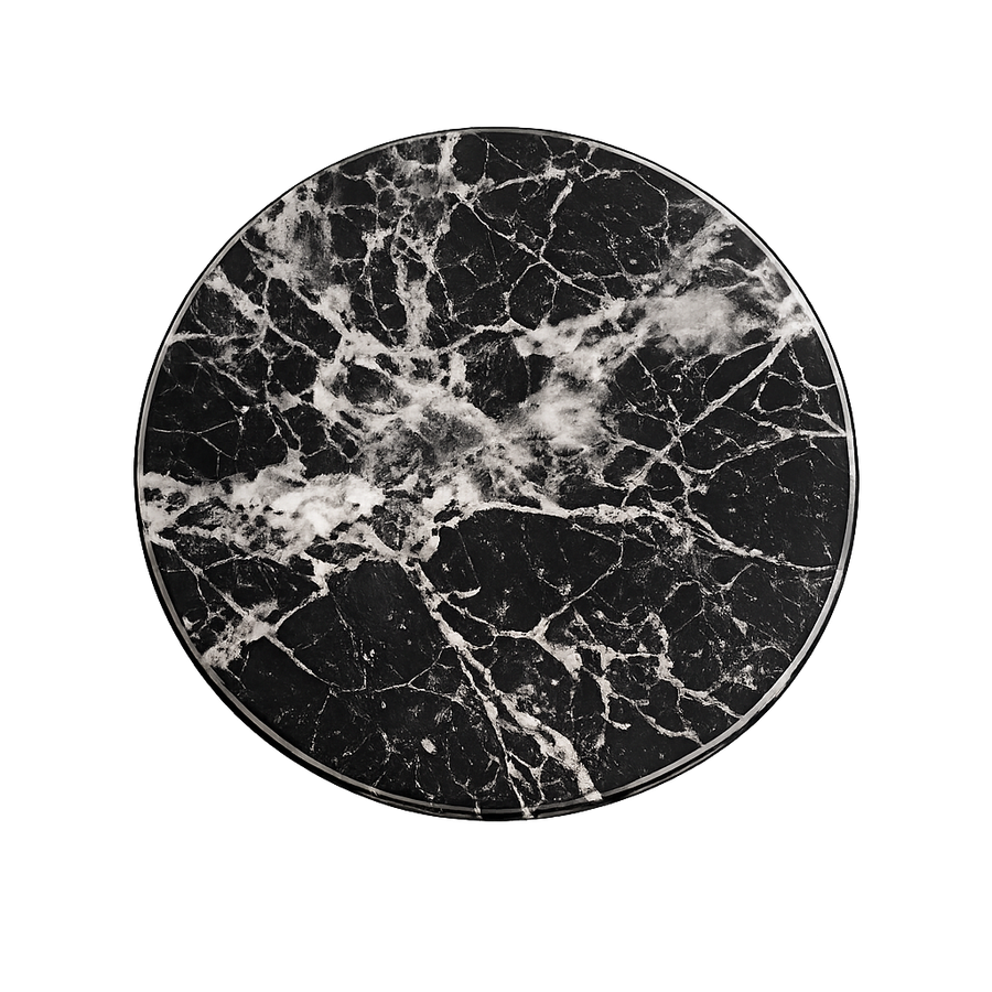 MFURN Marble Side Table | Modern Round Marble Accent Table