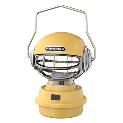 Retro Camping Lamp Rechargeable Hanging Tent Lights Portable Camping Lantern Waterproof Emergency Work Light for Outdoor
