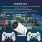 MAX Retro Video Game Console Android11 System Mini Portable Intelligent Projector 720p  Home Projector 64GB 30000 + Games AE-173