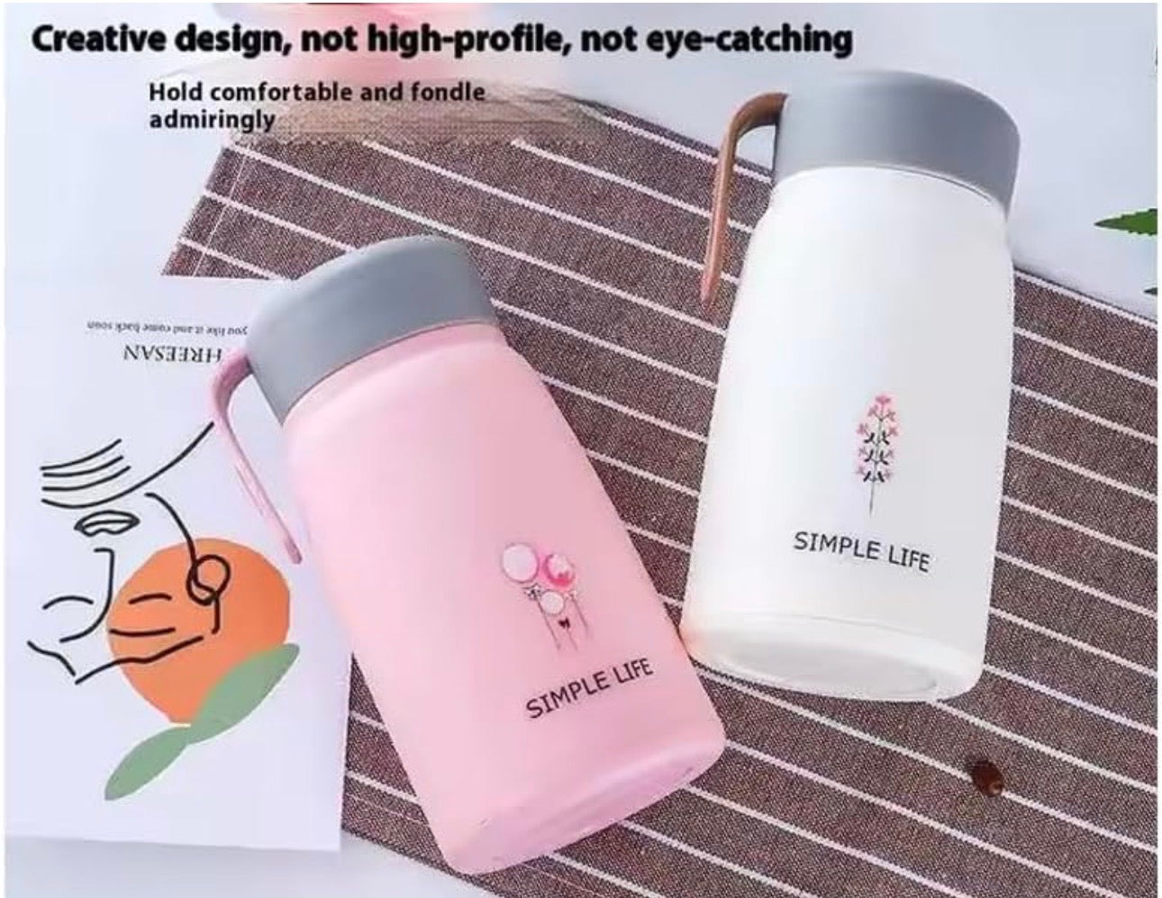 Simple Life Plastic Water Bottles330ml-Various Colours