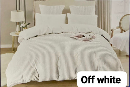 MHome 5pc Corduroy Comforter Set-Various Colours