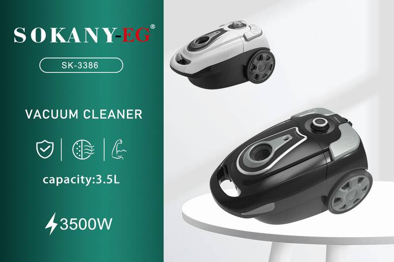 SOKANY Vacuum Cleaner, 3500 Watt, Black – SK-3386