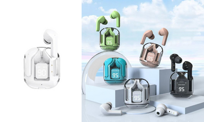 Mtech Generic 
Air31 Double Wireless Bluetooth Hand Free with Power Bank Stereo Earphones-Various Colours