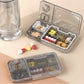 Portable Pill Cutter Box Pill Splitter Cutter Medicine Cutter 3 In 1 Tablet Cutter Pill Case Storage Crusher Travel Pill Box
