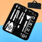 MHome Stainless Steel 20pc Braai/BBQ Tool Set