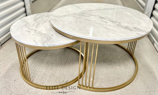 Marble Nesting Table Set