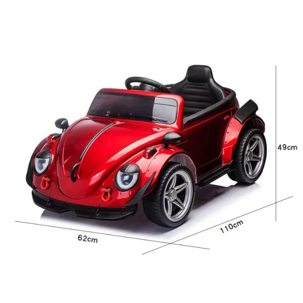 Beetle Styled Kids Electric Ride On Car - Various Colours