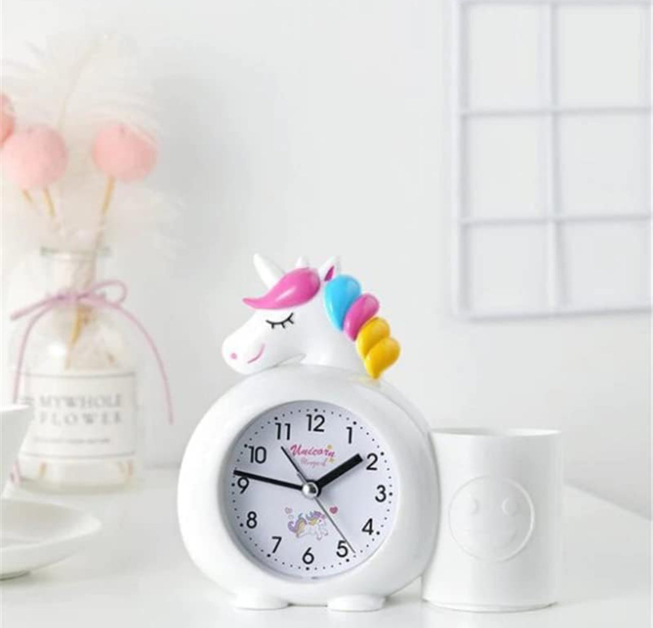 Kids Unicorn Theme Vintage Alarm Clock-Various Colours