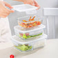 MHome 3pc Rectangular Heat Resistant Storage Container Set