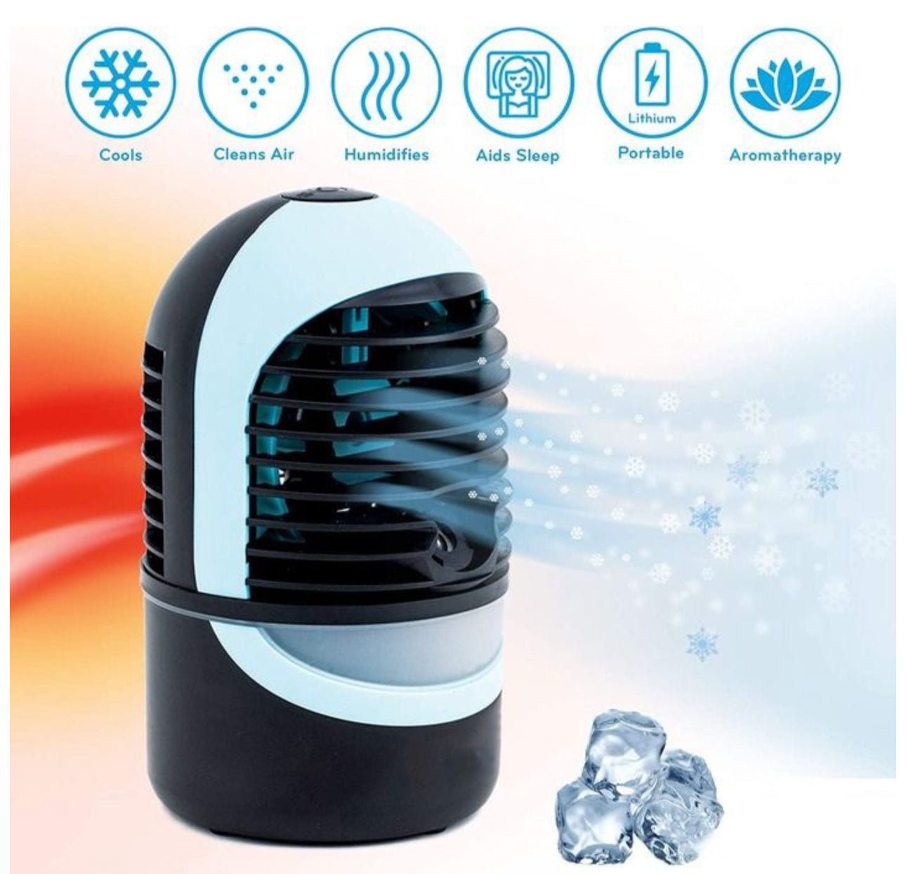 Air Cooler Humidifier –  6pc Essential Fragrance Oils Included