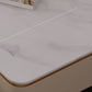 MFurn Marble Top Minimalistic Coffee Table with Storage Drawers