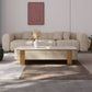 MFurn Marble Top Minimalistic Coffee Table with Storage Drawers
