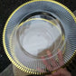 MHome Acrylic Clear Under Plates with Gold Edge Plastic Round Decorative Dinner Plates for Wedding, Event & Table Setting 6pc Set