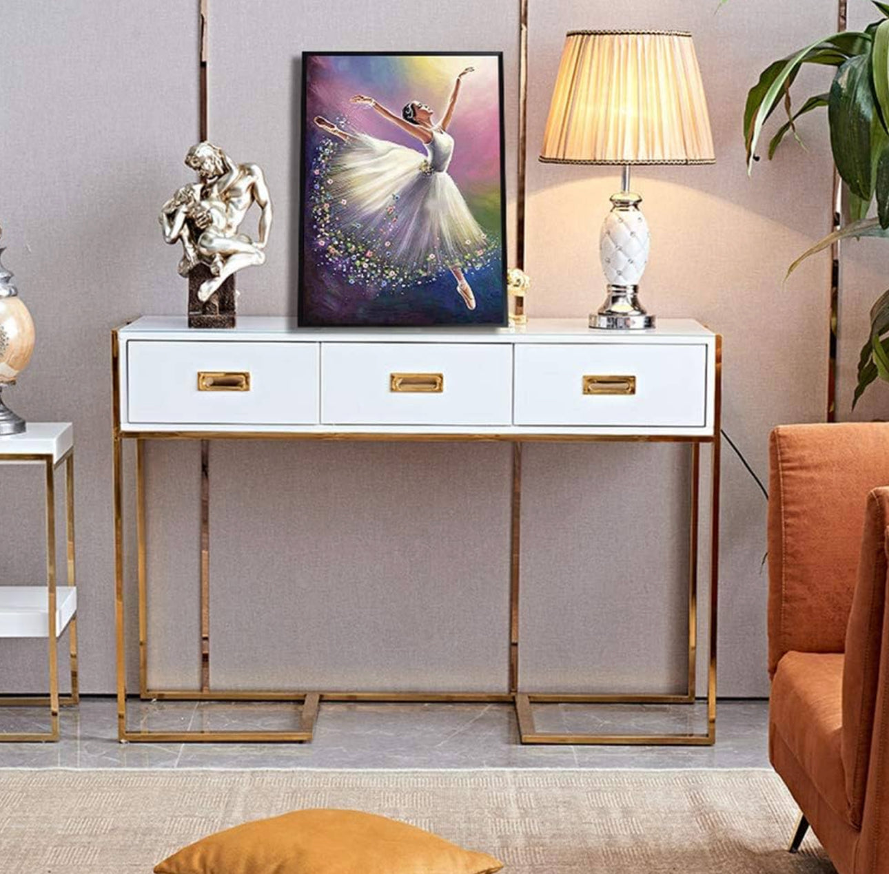MFurn Gloria Opulent Modern Drawer Console Table-Various Options