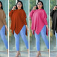 Ladies Oversized Asymmetrical Poncho-Various Colours
