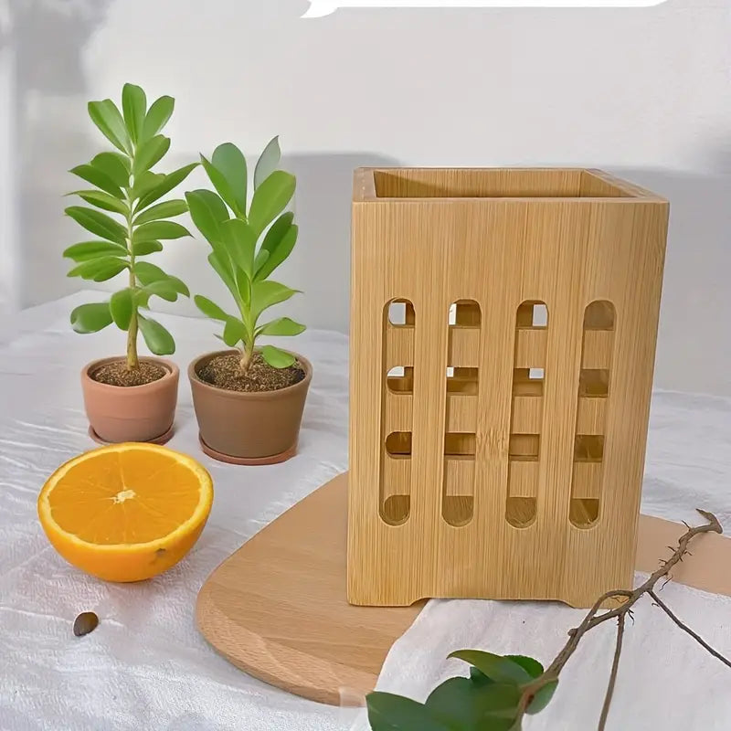 MHome Wooden Utensil Holder