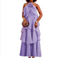 Ladies Multilayer Maxi Dress-Various Colours
