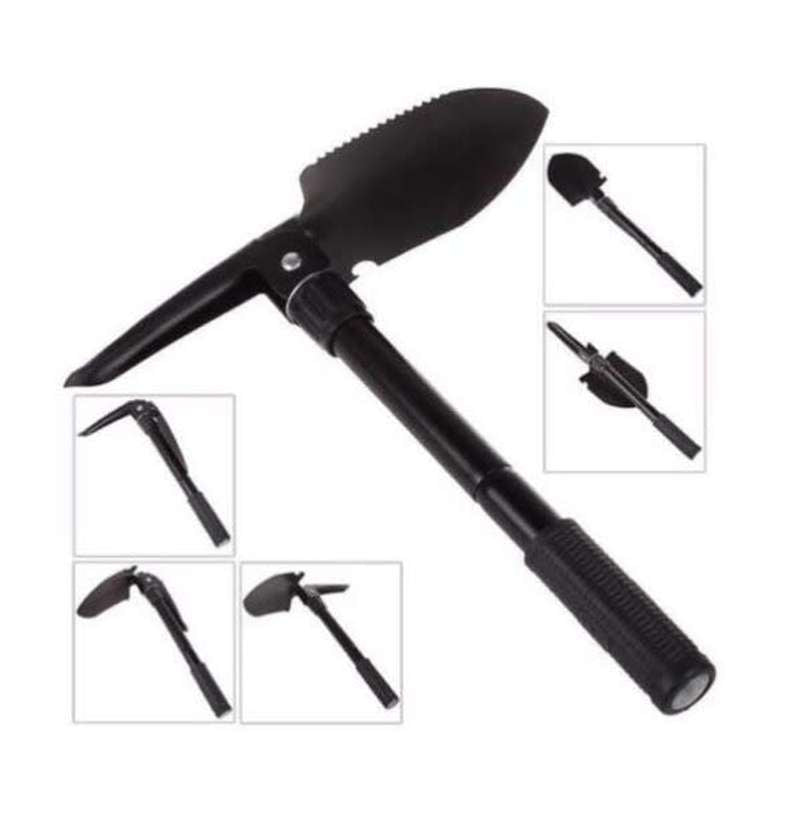 Military Folding Shovel And Pickaxe + Carrying Bag