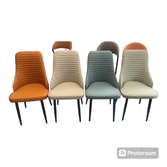 Modern Kitchen Dining Chair leather - Orange Only