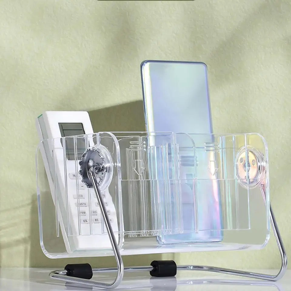 Acrylic Remote Control Holder Organiser Multi Functional for Dorm TV Remotes