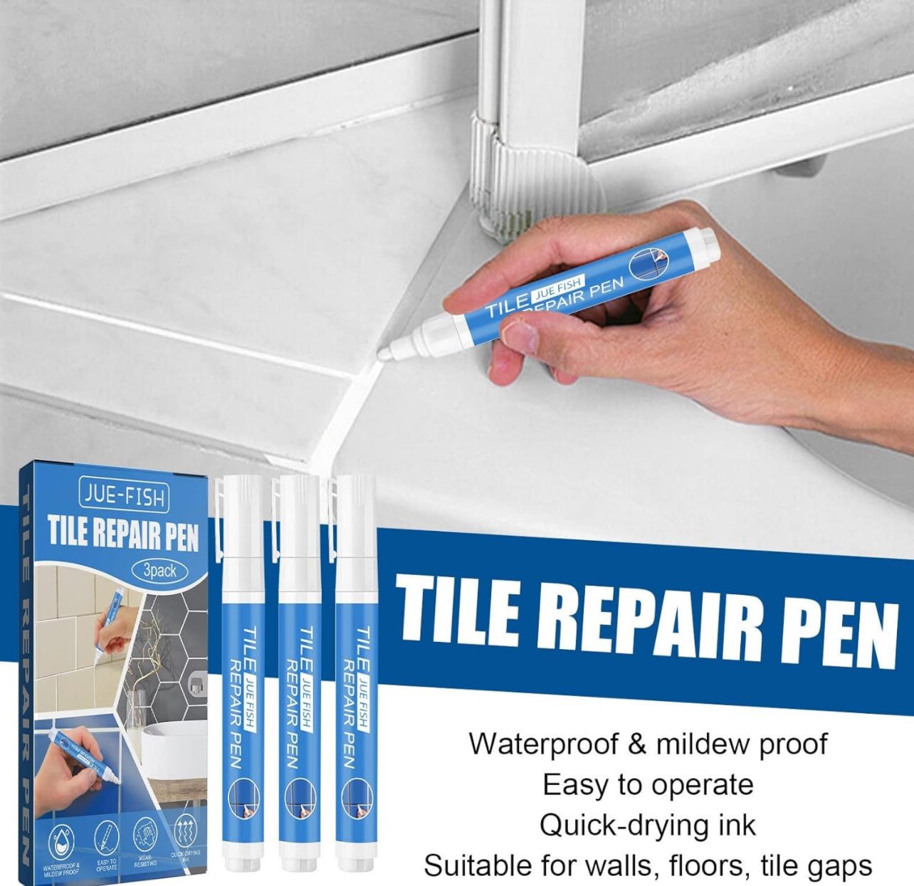 Tile Repair Pen - White