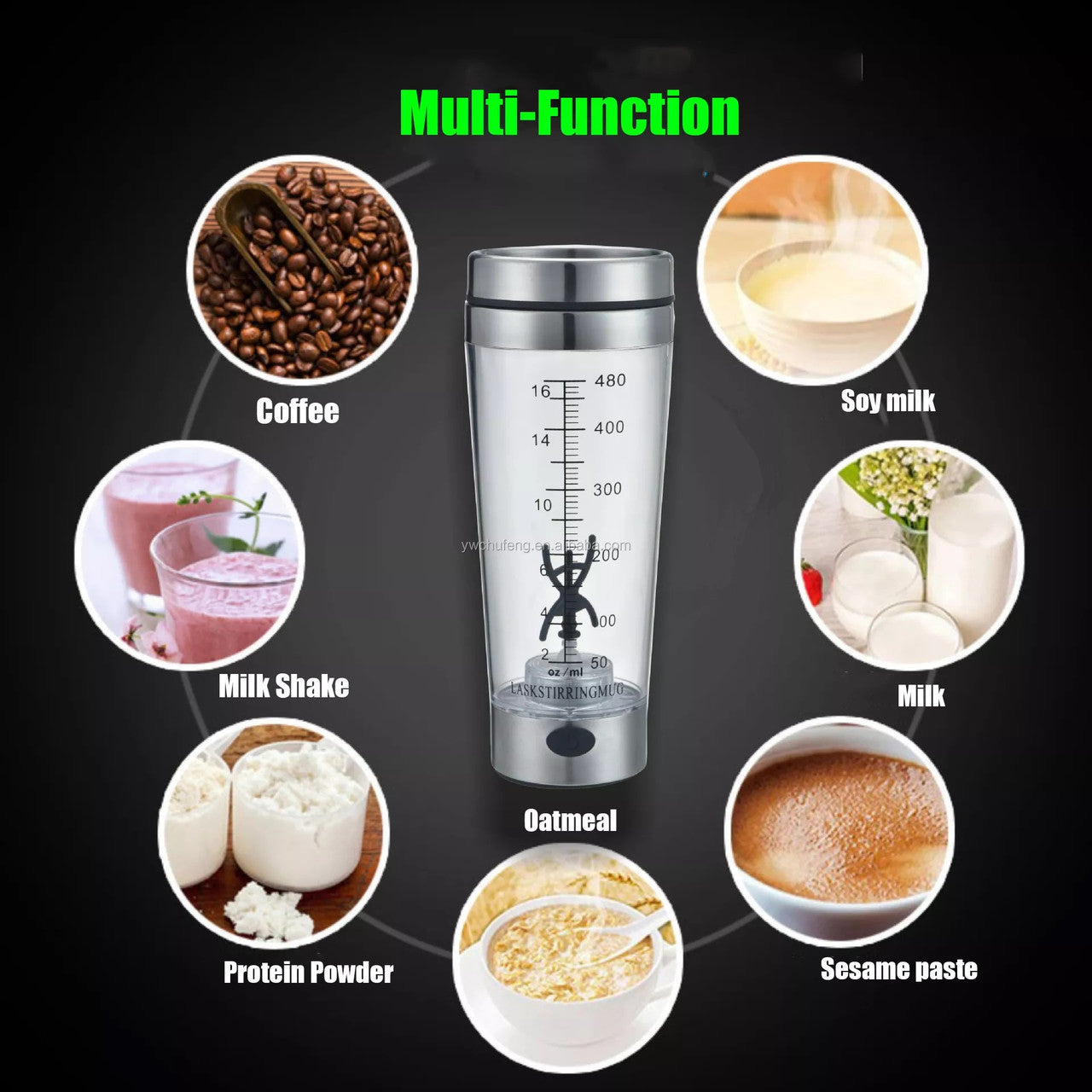 Lask  electric portable protein shaker portable 480ml