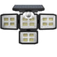 MHome 4 Head Outdoor Solar LED Light with Motion Sensor, Remote Control