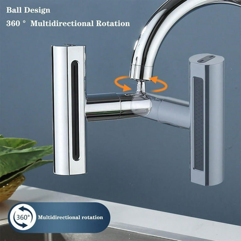 Faucet Extender Bathroom Sink Swivel Attachment Anti Splash -Rain Type