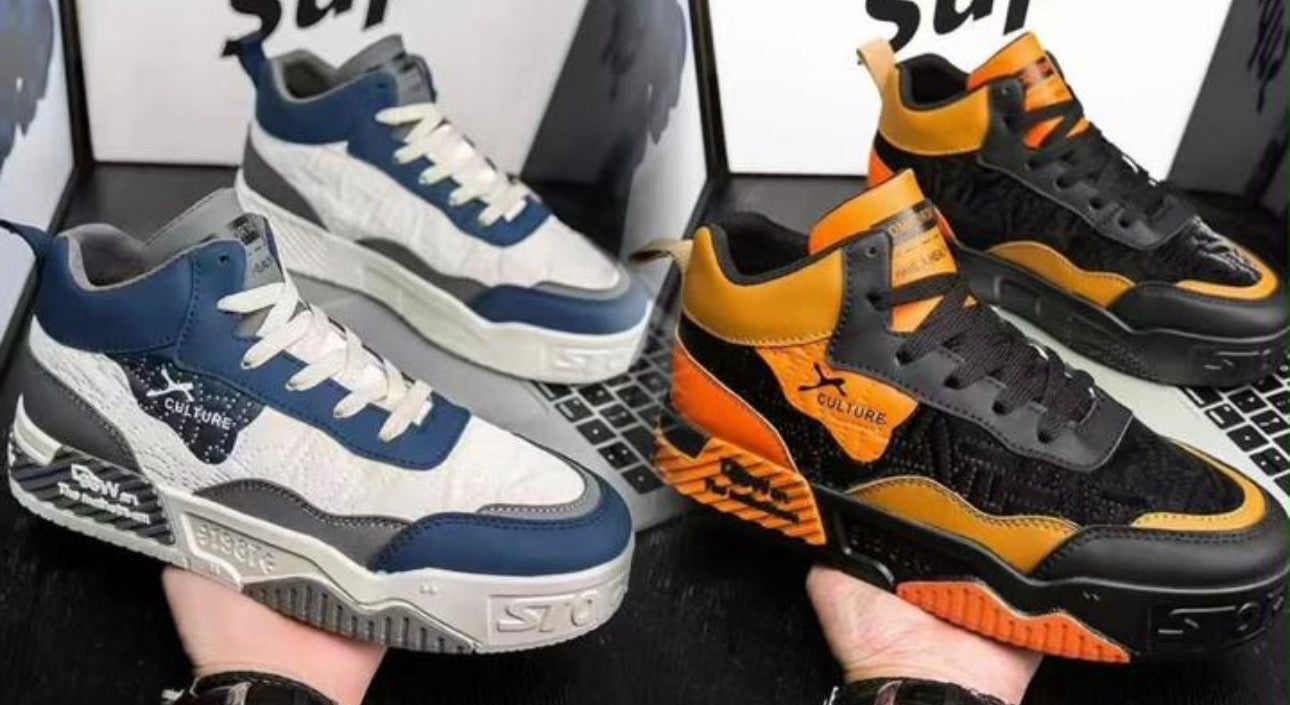 Men’s Colour Block Sneakers-Various Colours