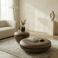 MFURN Designer Coffee Table Set 2pc Walnut