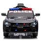 Licensed Dodge Charger 12V Ride-On Police Car with Speeds and Bluetooth