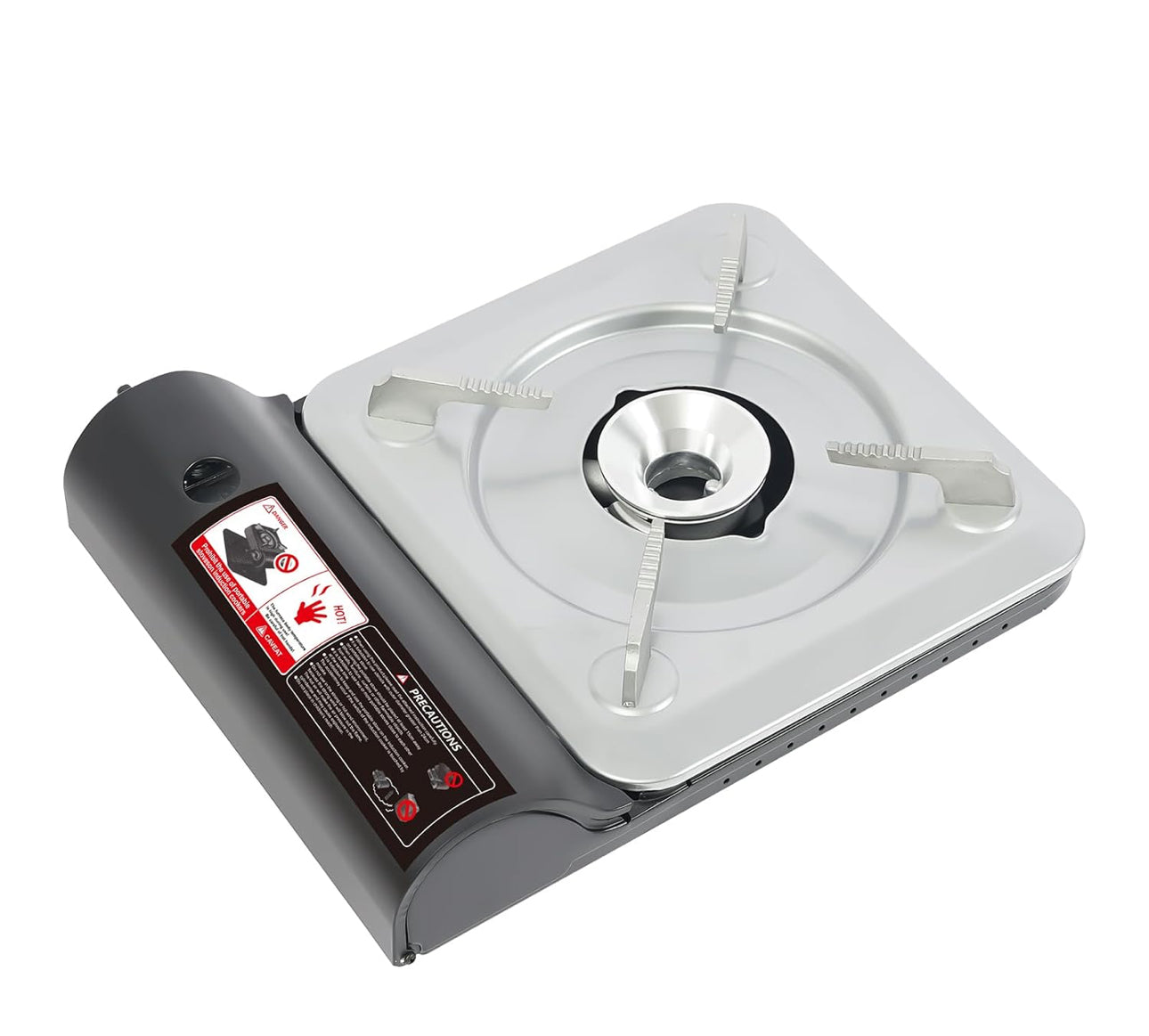 Safy Butane Camping Stove with Portable Case, High-Power Portable BBQ Grill Butane Camping Stove for Backpacking, Beach Parties & Outdoor Cooking