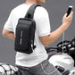 Stylish Small Sling Crossbody One Side Shoulder Bag Mobile Passport Document Waist Fanny Pack Tactical Travel Pouch for Daily Use With USB