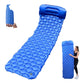 MHome Inflatable Camping Sleeping Pad Multipurpose Foldable Travel Mattress with Pillow for Picnic and Hiking Inc Foot Pump