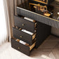 Nordic Style Modern Vanity Dresser With LED Mirror - Available In Brown or White Only PreOrder Sales Available!!!