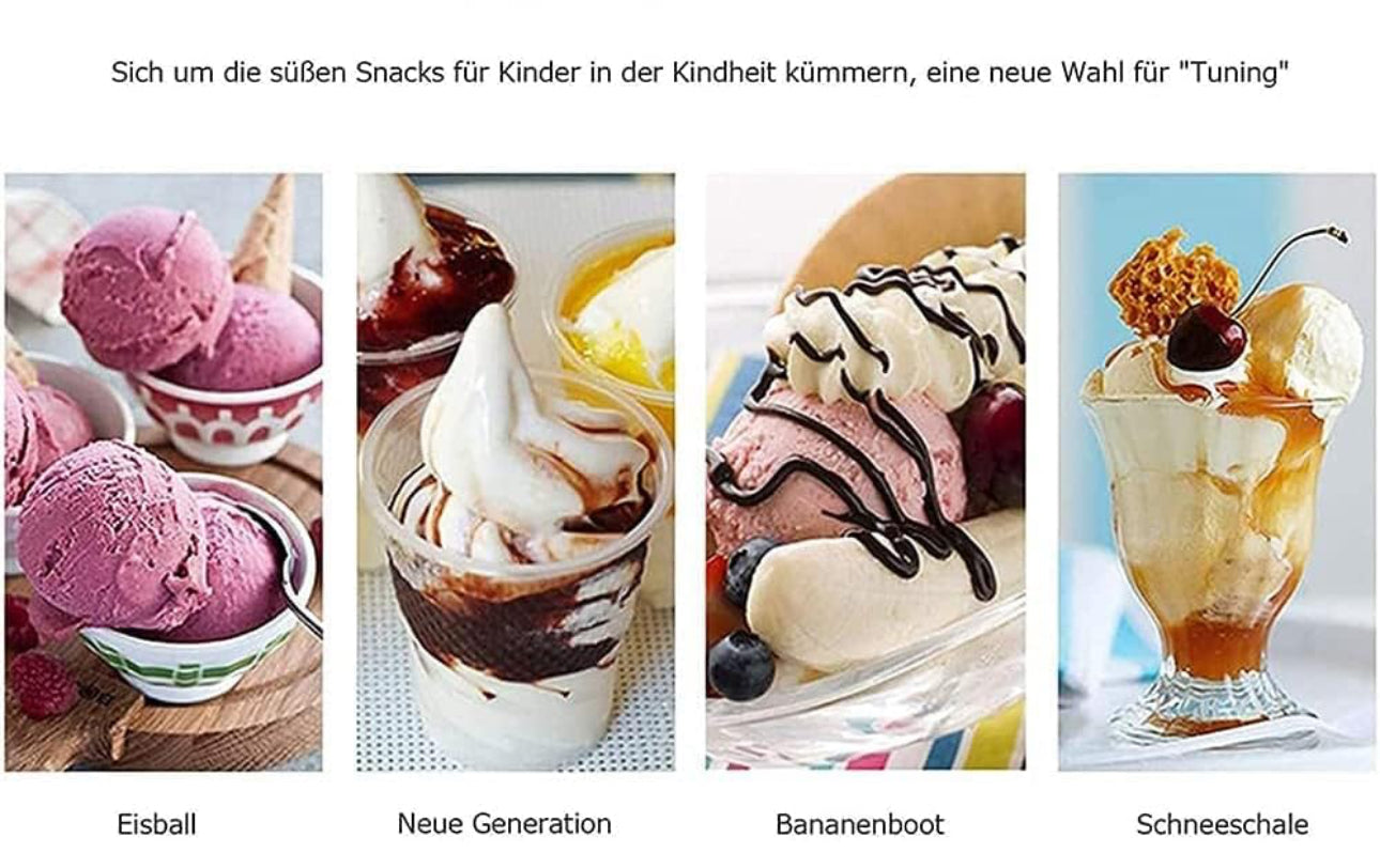 Automatic Frozen Fruit Ice Cream Machine Maker for Home Use DIY 1L Fruit Dessert Machine Milkshake Machine Electric Ice Cream Maker for Making Healthy Soft Serve Sherbet,Cone