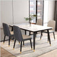 MFurn Trendy Marble Sintered Top Dining Table & Chair 5pc Set