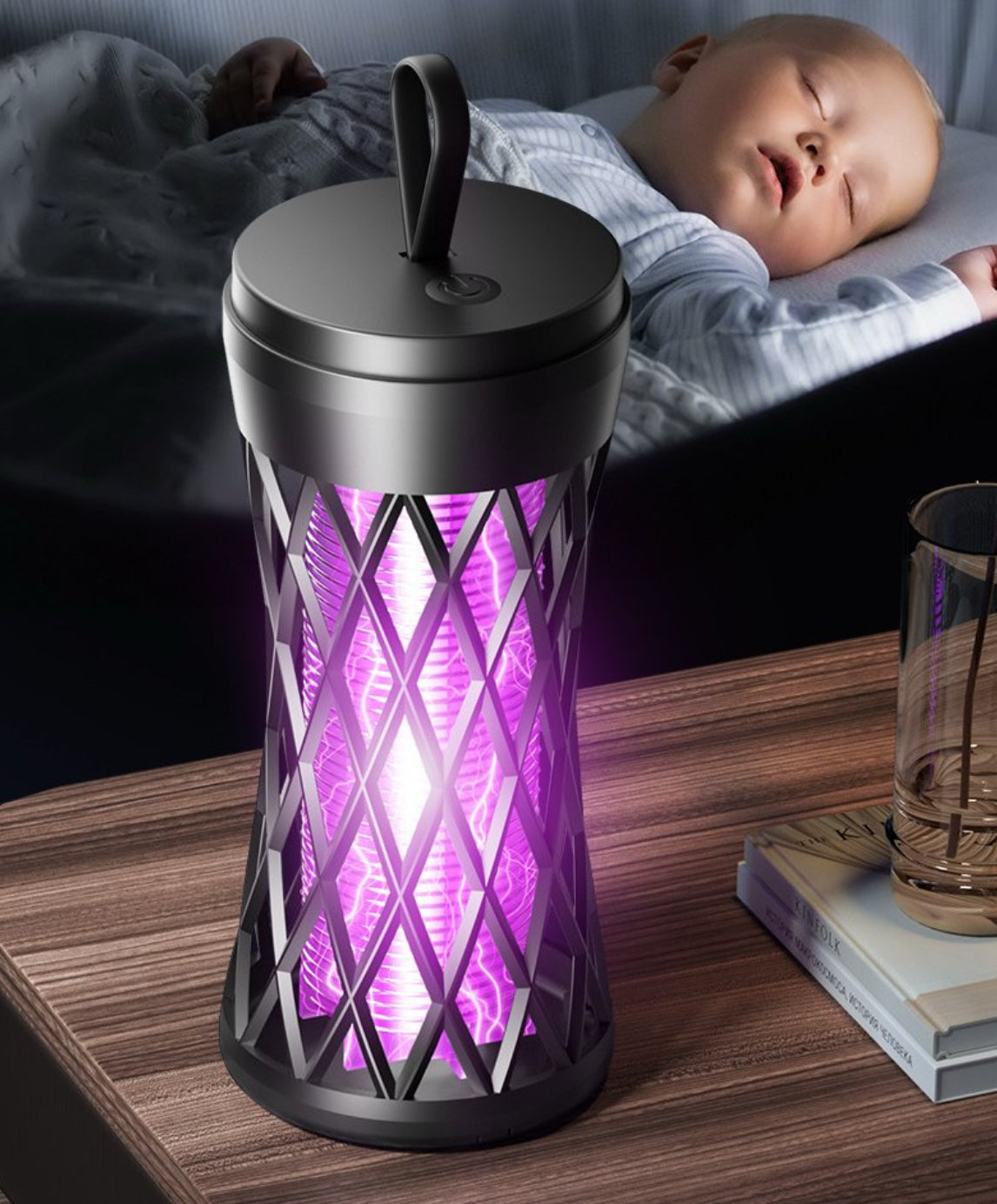 Portable Electric Mosquito Killer Lamp USB Rechargable Fly Trap Zapper Insect Killer Repellent Mosquito Trap For Bedroom Outdoor