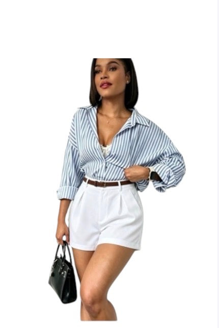 Ladies High Waist Fit Shorts-Various Colours