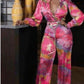Ladies Satin 2pc Jumpsuit-Various Colours