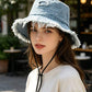 Ladies Distressed Vintage Denim Bucket Hats-Various Options