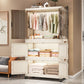 MHome Foldable Wardrobe / Multifunctional Plastic Storage Cabinet – Dustproof Organizer