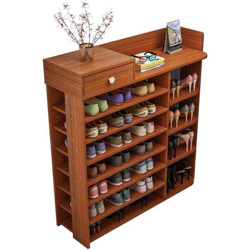 MFURN 7 Tier Multi-Layer Shoe Stand With Cabinet Shelf