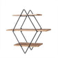 MHome Solid Wood Decorative Floating Rustic Wall Shelves