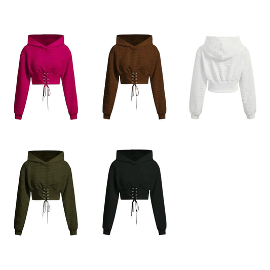 Ladies Corset Style Hoodie-Various Colours