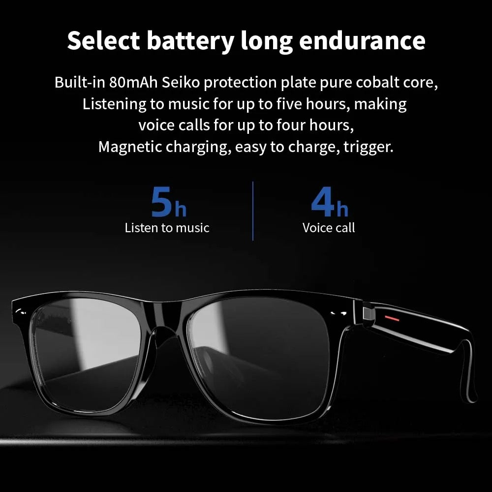 SENBONO E13 Waterproof Smart Glasses Wireless bluetooth Bone Conduction Glass Camera HD Music Audio Headset Eyewear