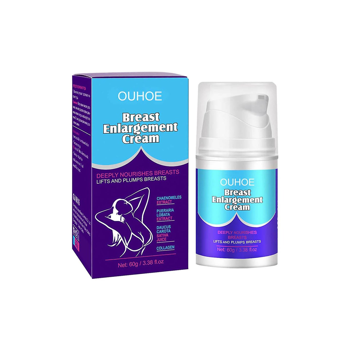 Breast Enhancement Cream, Breast Enlargement, Natural Breast Firming And Lifting Cream For Women 60ml
