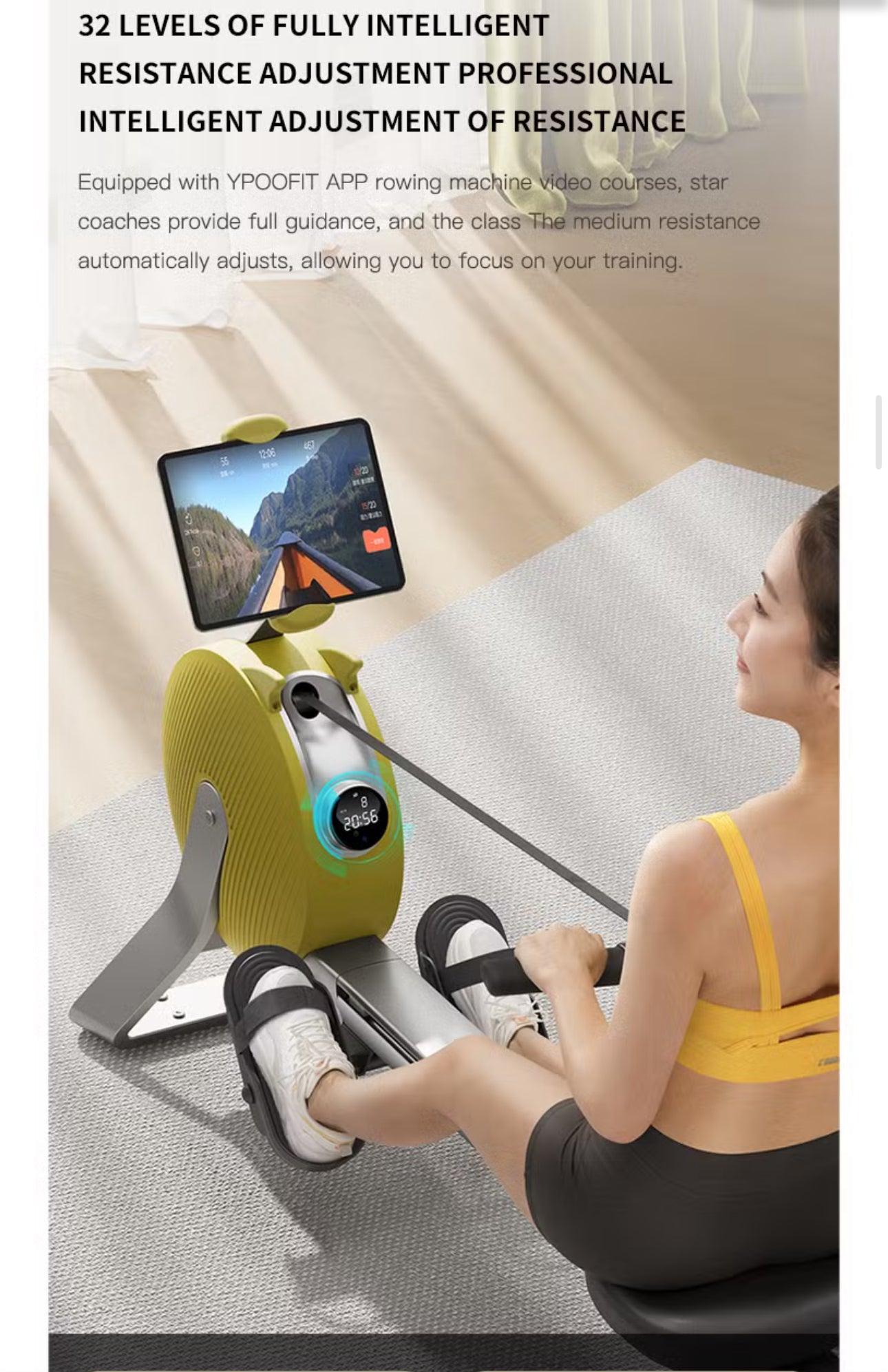 Pro-Sportz V3 Home Use Fitness Equipment Popular Cardio Exercise Machine Self Generating Rowing Machine