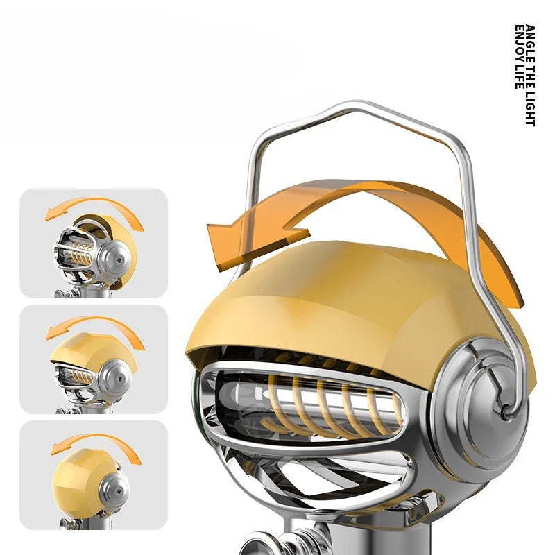 Retro Camping Lamp Rechargeable Hanging Tent Lights Portable Camping Lantern Waterproof Emergency Work Light for Outdoor