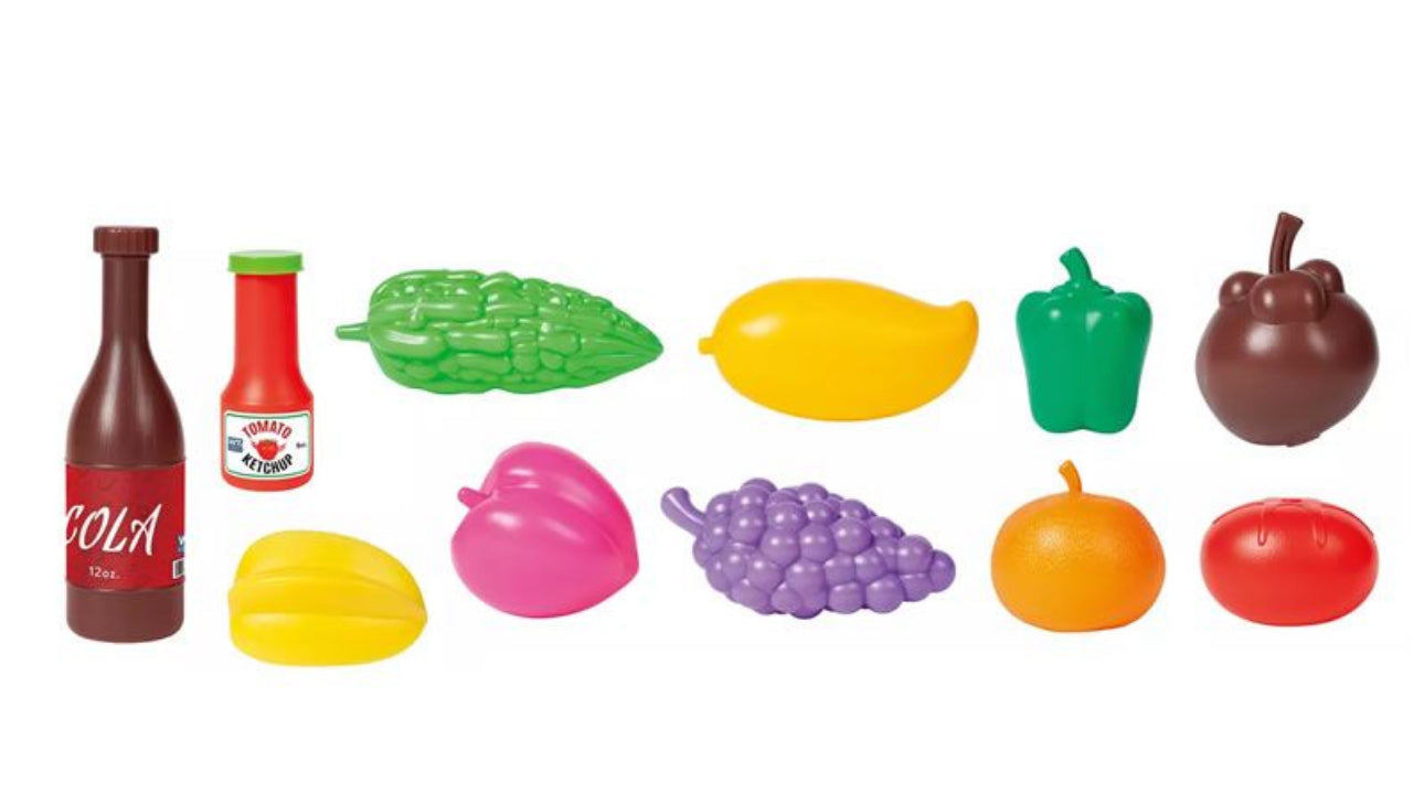 46-Piece Kid's Mini Shopping Cart